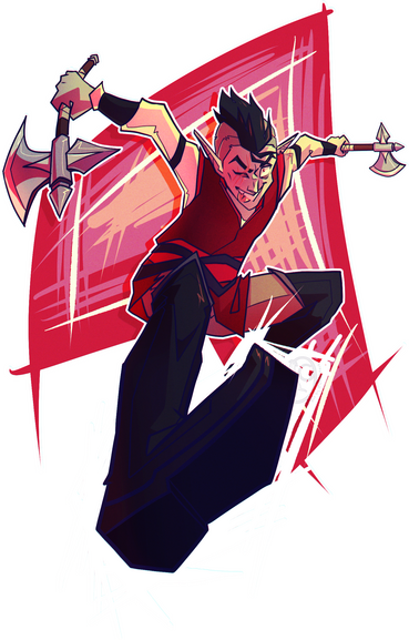 Shaded Full body Sketch Scene